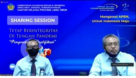 Jatim Treasury Talk Sharing Session Tetap Berintegritas Di Tengah Pandemi Pengendalian