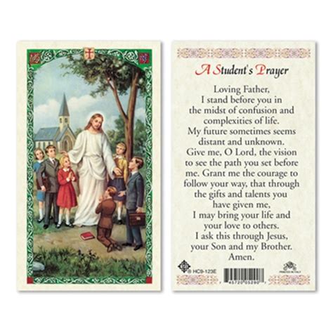 A Students Prayer Laminated Prayer Cards Discount Catholic Products