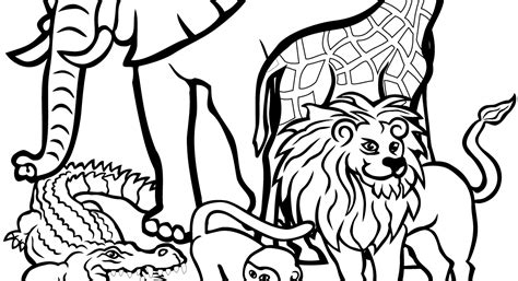 Coloring Page Lion About Lions Cute Outlined Zoo
