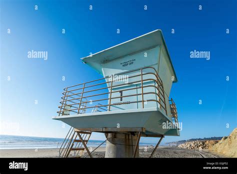 Lifeguard Tower No 1 On Torrey Pines State Beach San Diego