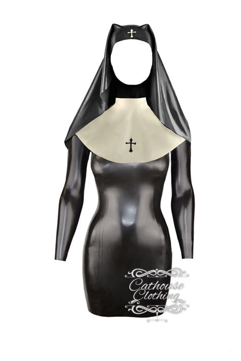 latex nun outfit cathouse clothing