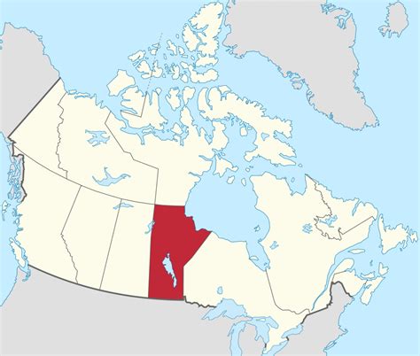 Manitoba Canada Map