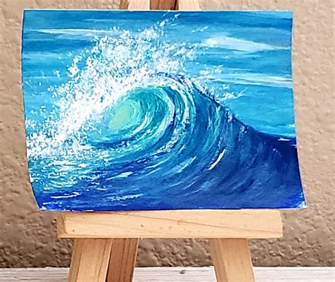 Acrylic Wave Paintingshopartworkbym Wave