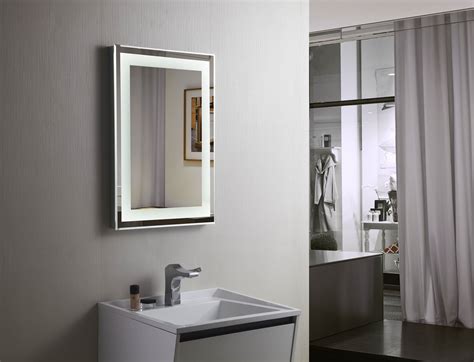 When a complete bathroom makeover isn't in the budget, simple changes such as a new shower curtain and a stylish vanity mirror can make a big difference. Budapest Lighted Vanity Mirror LED Bathroom Mirror