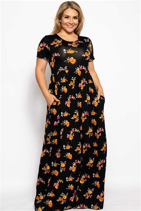 Adorable Summer Sun Dress Curve Style Floral Plus Size Dresses