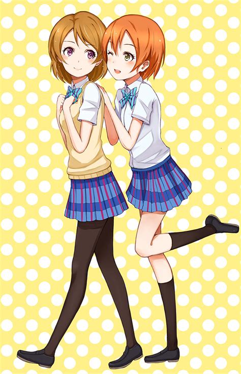 Hoshizora Rin And Koizumi Hanayo Love Live And 1 More Drawn By Purea