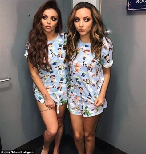 jesy nelson and jade thirlwall don matching pyjamas daily mail online