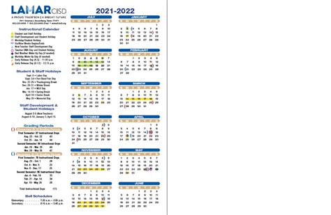 2021 2022 Instructional Calendar