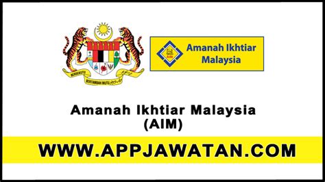 Most studies of aim have concentrated only on the impact of this scheme on its members. Jawatan Kosong Kerajaan 2017 di Amanah Ikhtiar Malaysia ...