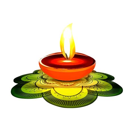 Happy Diwali Png Lamp Light