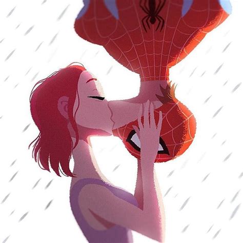 Astierfan Spider Kiss By Gabriel Soares Spiderman Dibujo Arte De