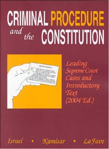 『criminal procedure and the constitution leading supreme 読書メーター