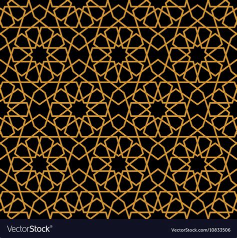 Gorgeous Seamless Arabic Pattern Design Royalty Free Vector