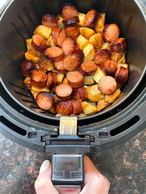 Air Fryer Kielbasa And Potatoes Melanie Cooks