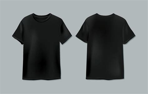 Black Realistic T Shirt Mock Up 20693312 Vector Art At Vecteezy