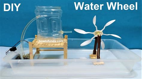 Water Wheel Working Model Using Dc Motor Project Diy At Home