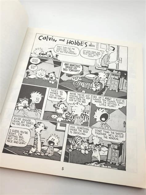 Vtg 1988 Calvin And Hobbes Something Under The Bed Is Drooling Bill Watterson Ebay