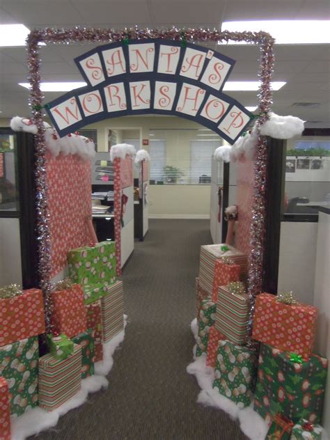 Christmas decorations can boost morale at the office. Leland Management