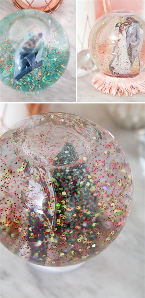 These Diy Wedding Photo Snow Globes Are Just Darling Photo Snow