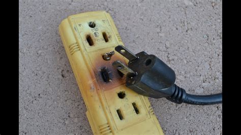 What causes an electrical connection to melt and catch on fire? How to Fix a Burnt Broken Electrical Cord Wire Plug ...