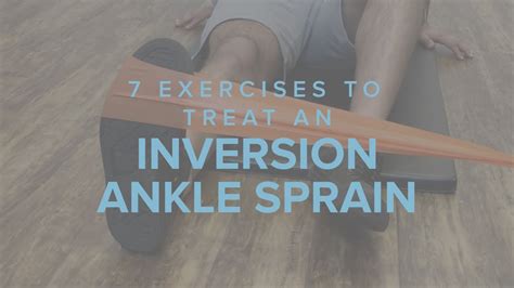 Inversion Ankle Sprain Ankle Sprain Rehab Exercises Youtube