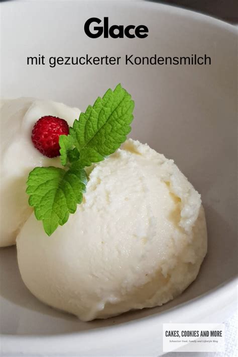 Notvorrat Glace mit gezuckerter Kondensmilch