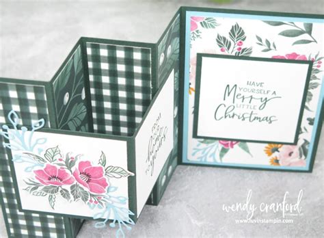 A Fancy Fold Christmas Card That Impresses Luvin Stampin