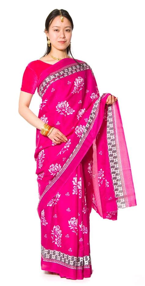 【インド】 サリー ピンク インドサリー saree 民族衣装の通販 by インド 民族衣装｜ラクマ ください