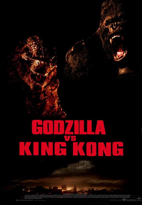 Godzilla Vs King Kong Remake Poster By Steveirwinfan96 On Deviantart