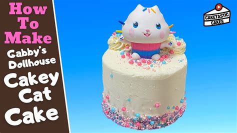 Gabbys Dollhouse Cake Tutorial Cakey Cat Cake Decorating Video How