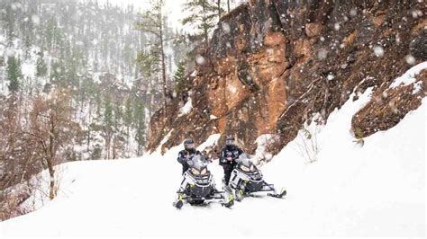 Snowmobiling In The Black Hills Of South Dakota Things To Do In The