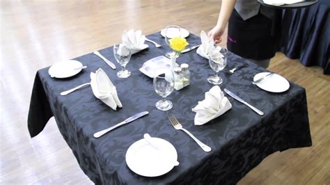 Table Set Up Food And Beverages Service Youtube
