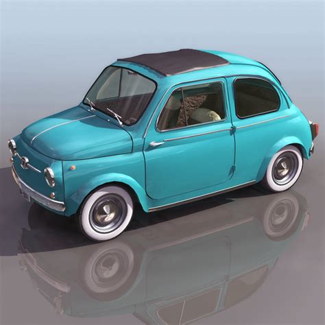 Fiat 500l Mini Mpv 3d Model 3ds Files Free Download Modeling 9235 On