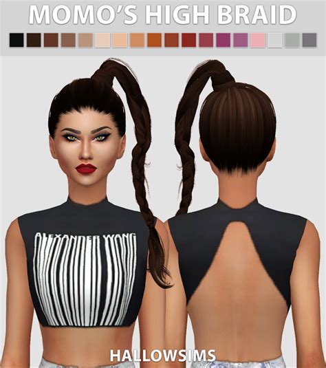 Momos High Braid Hair Conversion By Hallowsims