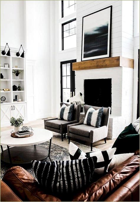 Brown Black And White Living Room Ideas Living Room Home Design