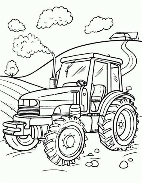 kleurplaat tractor kleurplaat tractor gratis kleurplaten om te printen afb gratis