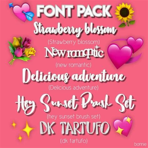 Font Pack 1 Aesthetic Universe Amino