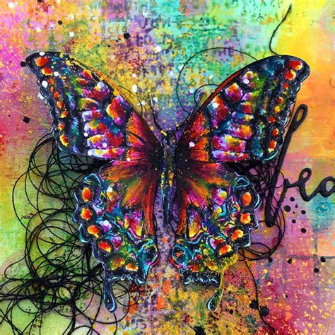 I Love The Colours In This Butterfly Butterfly Art Butterfly