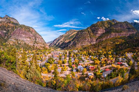 Epic Panorama The Mountain Town Of Ouray Colorado Million Dollar