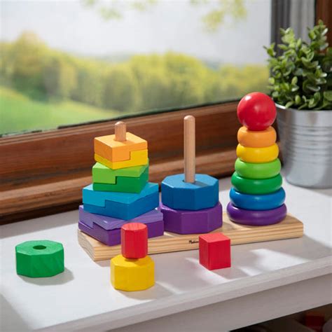 Geometric Stacker Toddler Toy Melissa And Doug