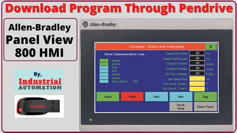 Download Hmi Program Through Pendrive In Panel View 800 Allen Bradley