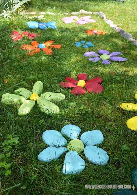 ᐉ How To DIY Painted Rock Flowers Garden ⋆ Unique ideas decor and designs