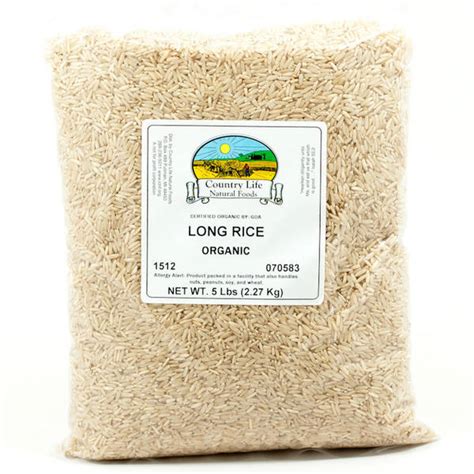 Organic Long Grain Brown Rice 5 Lbs Bulk Nuts 4 You