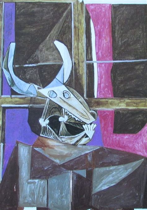 Entspricht die picasso bilder frau der stufe an qualität, die sie als käufer in dieser preisklasse erwarten können? Pablo Picasso STILLEBEN MIT STIERSCHÄDEL - BRUSTBILD EINER ...