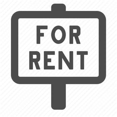 For Rent Real Estate Rent Sign Icon
