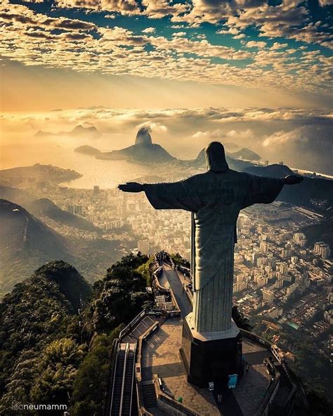 Cristo Redentor Statue Of Jesus Christ At The Summit Of Mount Corcovado Rio De Janeiro Brazil