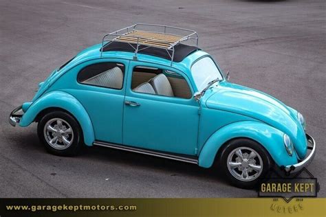 1961 Volkswagen Beetle Light Blue Coupe 1600cc I4 212 Miles Used