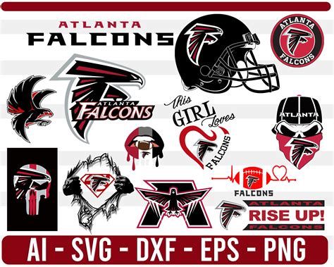 Atlanta Falcons Svg Nfl Sports Logo Football Cut File For Etsy