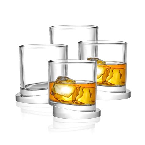 Round Whiskey Glasses Set Of 4 Joyjolt Touch Of Modern