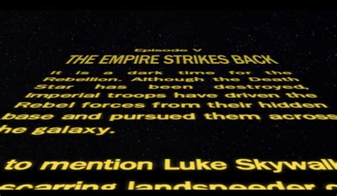 Star Wars End Credits Font Graphic Pie
